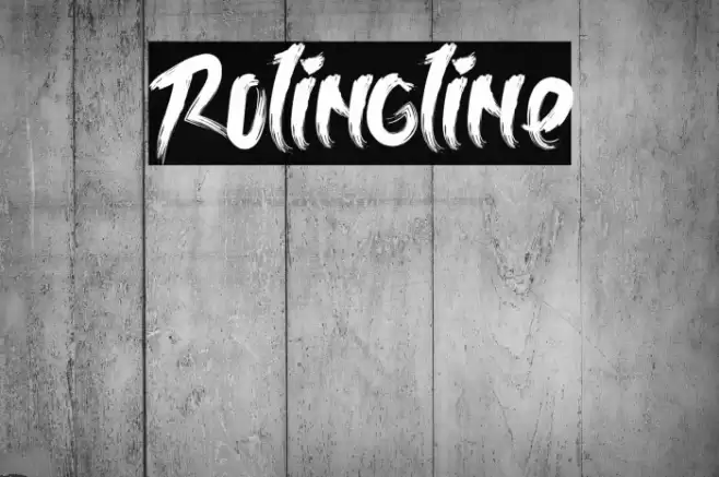Rolingline Font examples