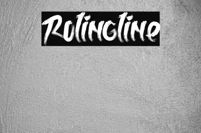 Rolingline Font examples
