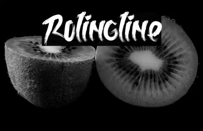 Rolingline Font examples