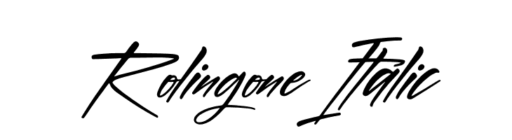 Rolingone Italic  フリーフォントのダウンロード