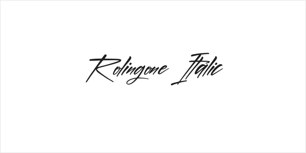 Rolingone Italic Logo