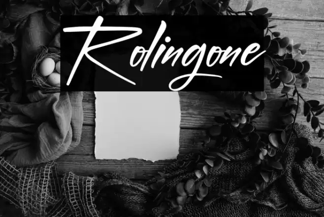 Rolingone Font examples