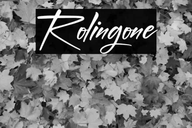 Rolingone Font examples