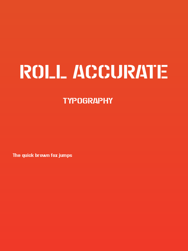 Roll Accurate Poster