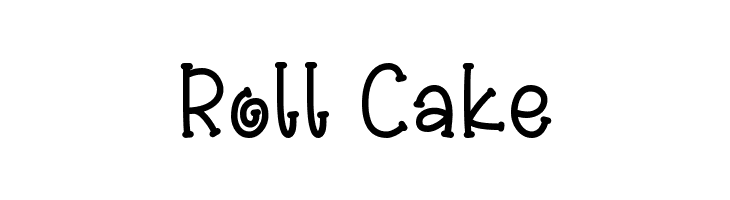 Roll Cake  Frei Schriftart Herunterladen