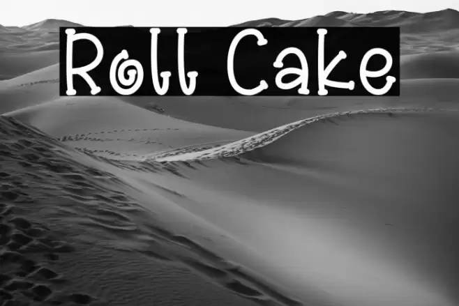 Roll Cake Font examples