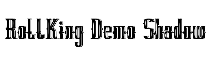 RollKing Demo Shadow  les polices de caractères gratuit tlcharger