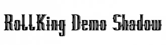 RollKing Demo Shadow  Frei Schriftart Herunterladen