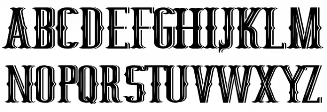 RollKing Demo Shadow Font OTHER CHARS