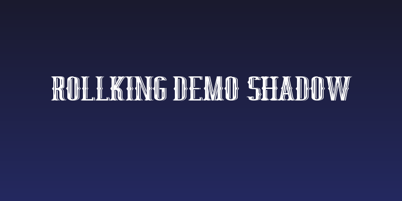 RollKing Demo Shadow Social Header