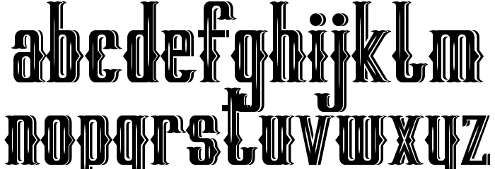 RollKing Demo Shadow Font LOWERCASE