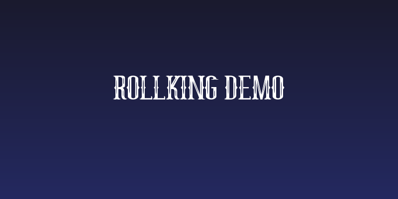 RollKing Demo Social Header