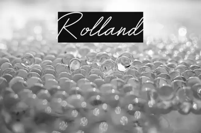 Rolland Font examples