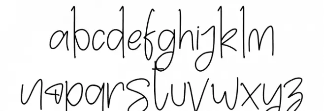 Rollanisa Regular Font LOWERCASE