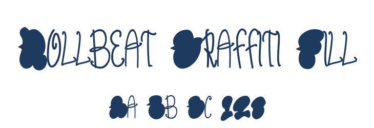 Rollbeat Graffiti Fill Font Preview