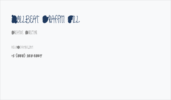 Rollbeat Graffiti Fill Business Card
