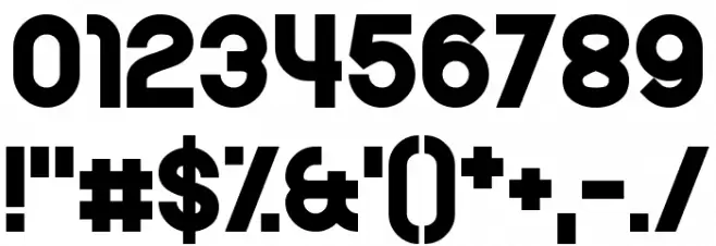 Rollcage Font OTHER CHARS