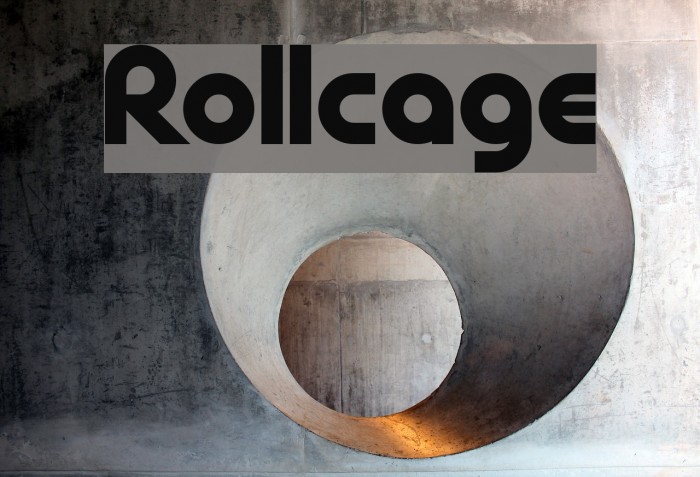 Rollcage Font examples