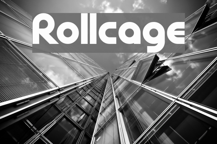 Rollcage Font examples