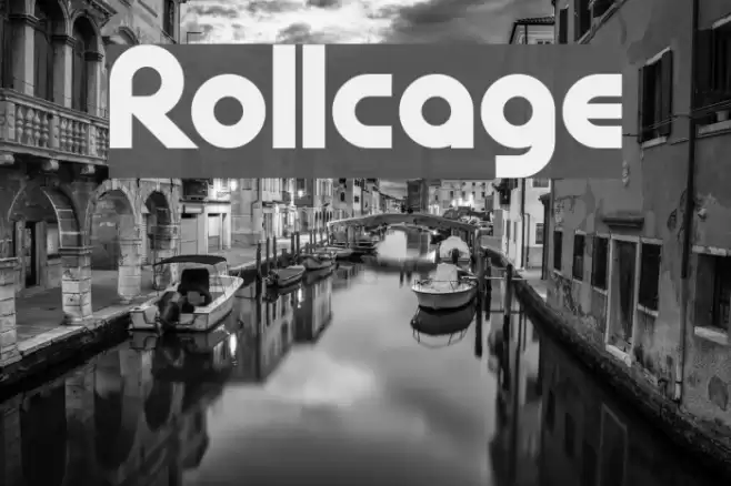 Rollcage Font examples