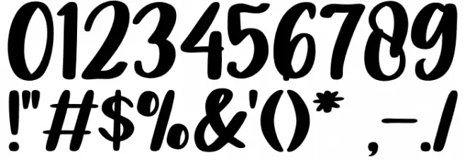 Rollcake Font OTHER CHARS