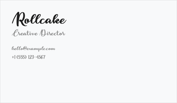 Rollcake Business Card