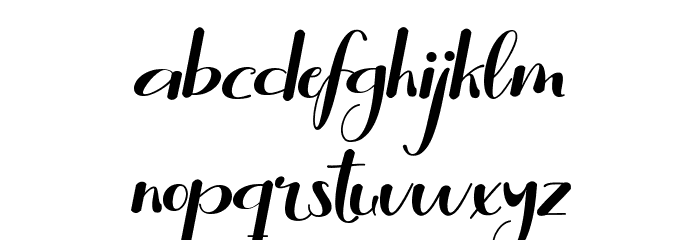 Rollent Font LOWERCASE