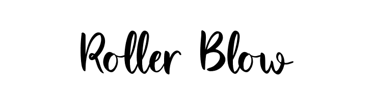 Roller Blow  Frei Schriftart Herunterladen