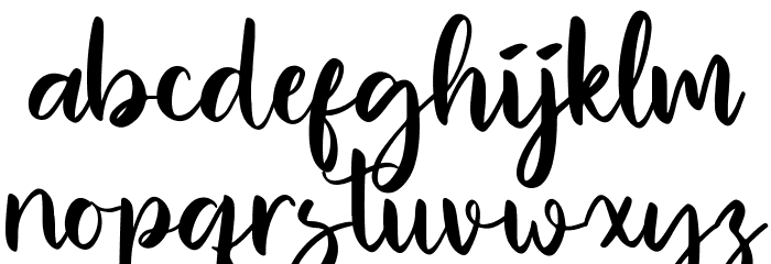 Roller Blow Font LOWERCASE