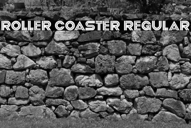 Roller Coaster Regular Font examples