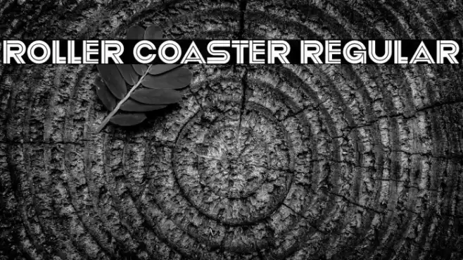 Roller Coaster Regular Font examples