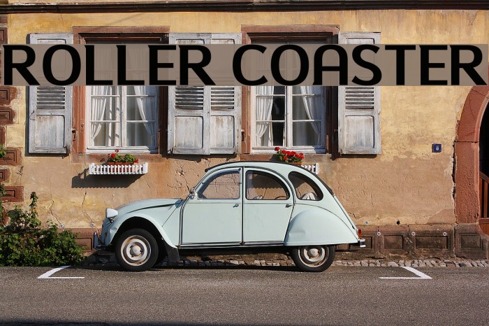 Roller Coaster Font examples