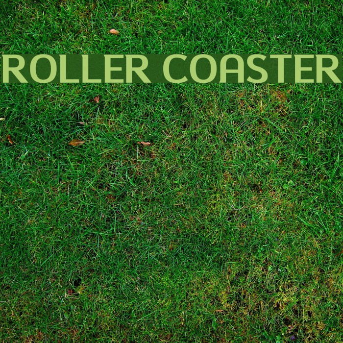 Roller Coaster Font examples
