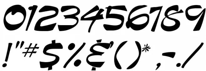 Roller Font OTHER CHARS