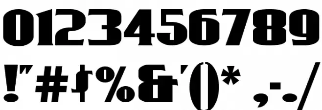 RollerCoaster Font OTHER CHARS