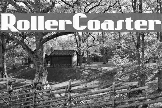 RollerCoaster Font examples