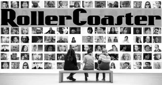 RollerCoaster Font examples