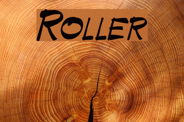 Roller Font examples