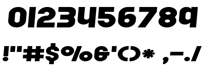 Rollergirls Font OTHER CHARS