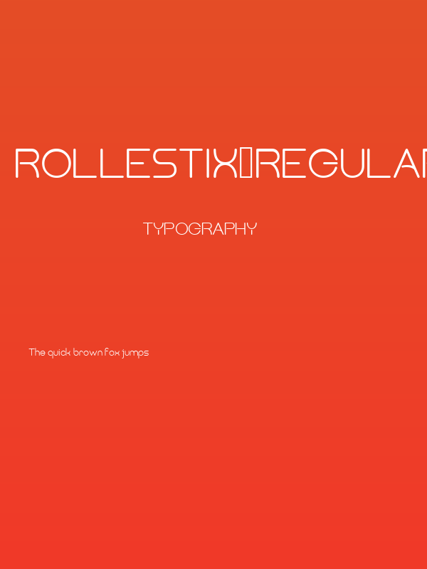 Rollestix-Regular Poster