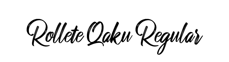 Rollete Qaku Regular  font caratteri gratis