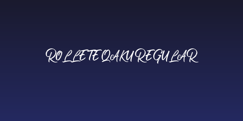 Rollete Qaku Regular Social Header