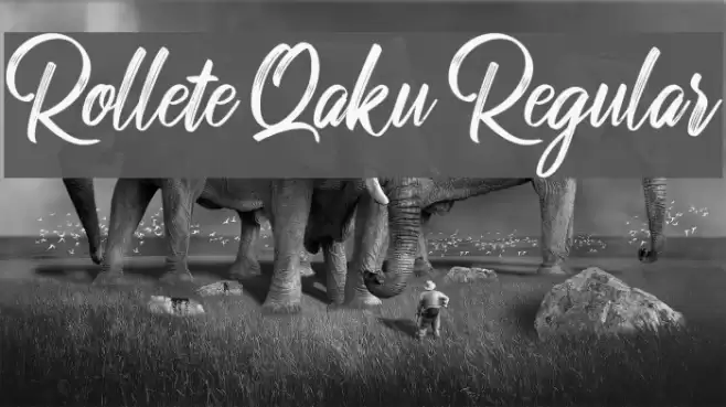 Rollete Qaku Regular Font examples