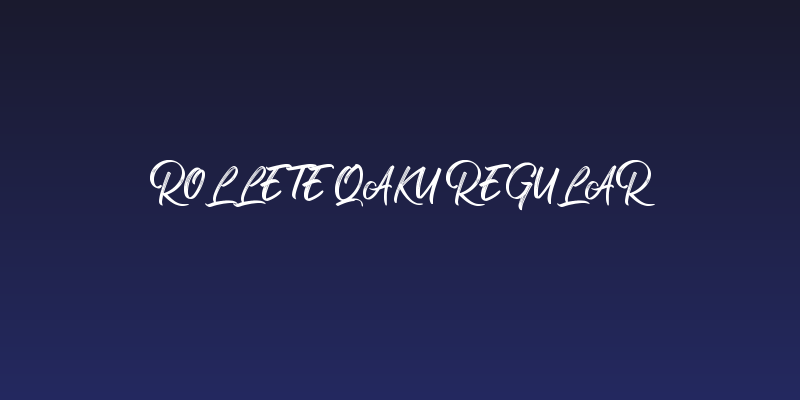 Rollete Qaku Regular Social Header
