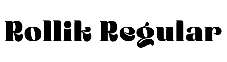 Rollik Regular  Frei Schriftart Herunterladen