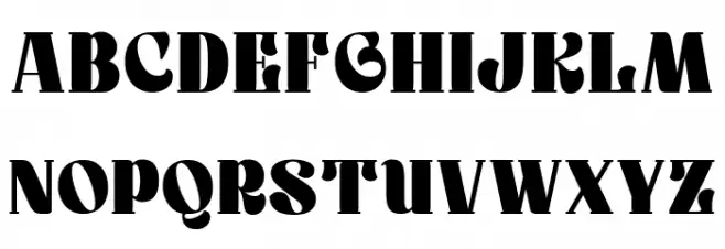 Rollik Regular Schriftart Groß