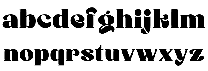 Rollik Regular Font LOWERCASE
