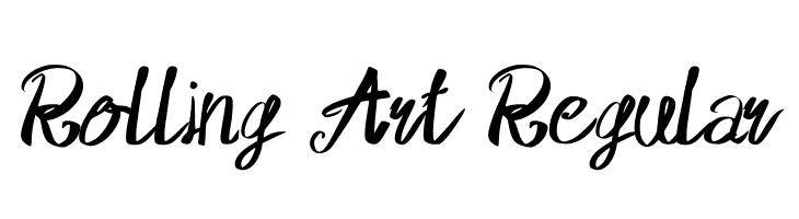 Rolling Art Regular फ़ॉन्ट