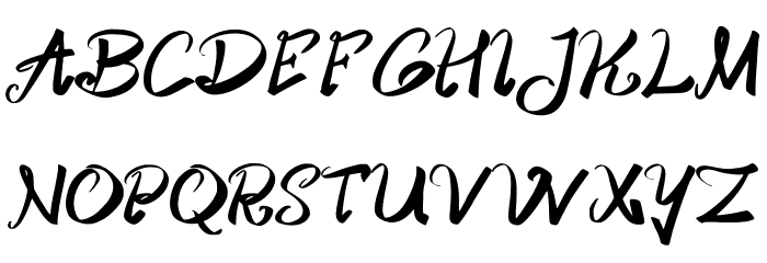 Rolling Art Regular Font UPPERCASE