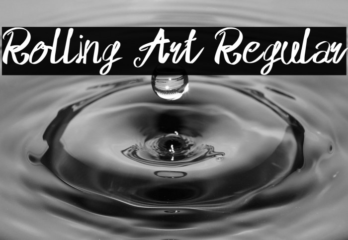 Rolling Art Regular Example 1